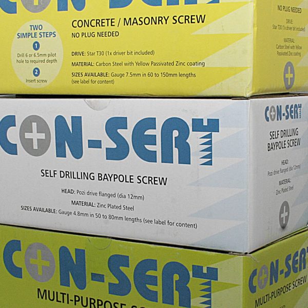 Con-sert (Baypole & Masonry) screws