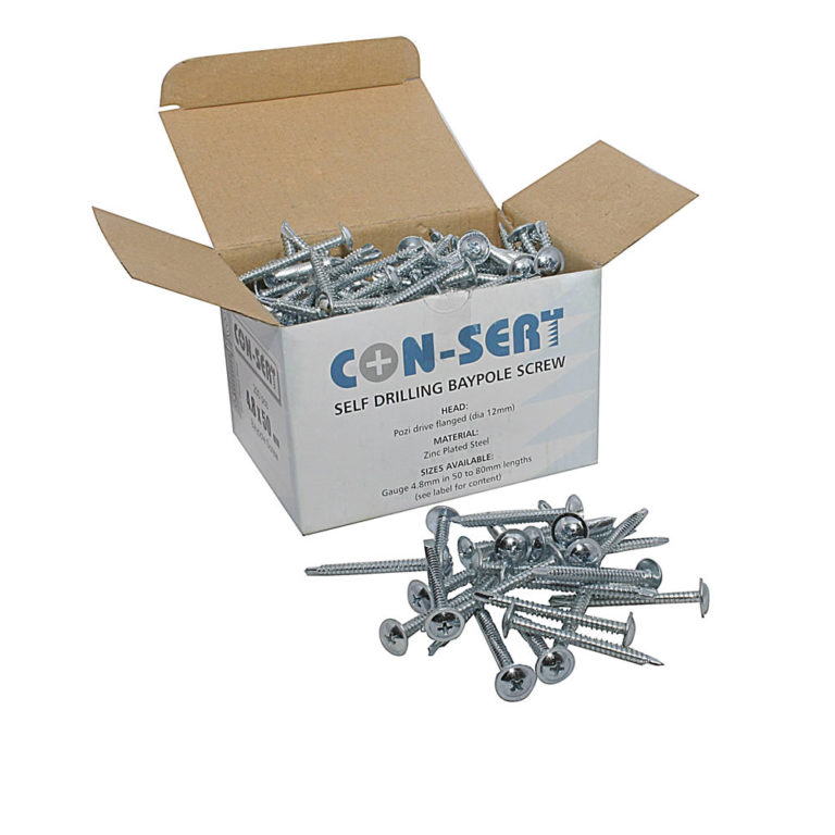 Baypole Screws 4.8mm x 50mm, 60mm, 70mm, 80mm & 90mm | Fix Direct