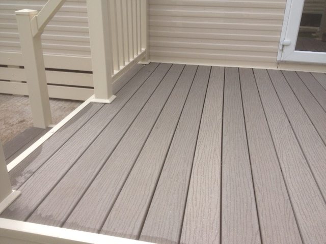 Cornwall Composite Decking Park Home Close up