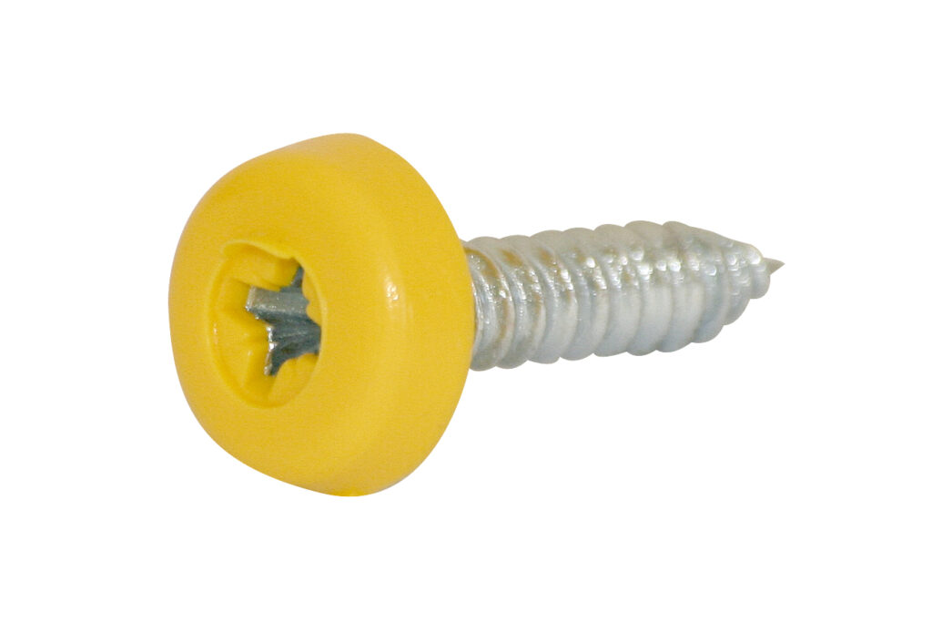 POLYTOPS® Numberplate Screws 18mm & 24mm Fix Direct
