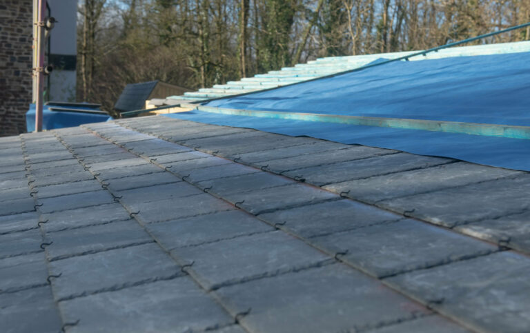 roof membrane and new tiles